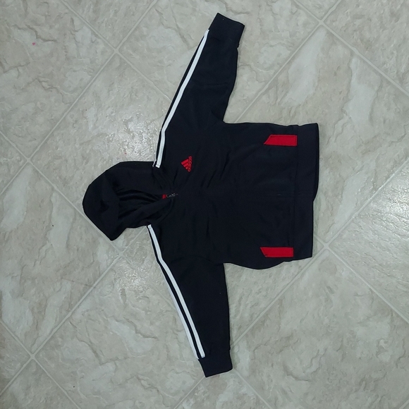 adidas Other - Adidas black & redzip up